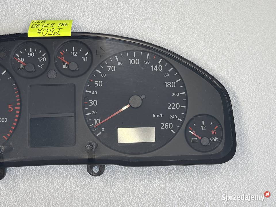 LICZNIK PRĘDKOŚCIOMIERZ ZEGARY AUDI A6 C5 Rok produkcji 1999 mazowieckie Warszawa