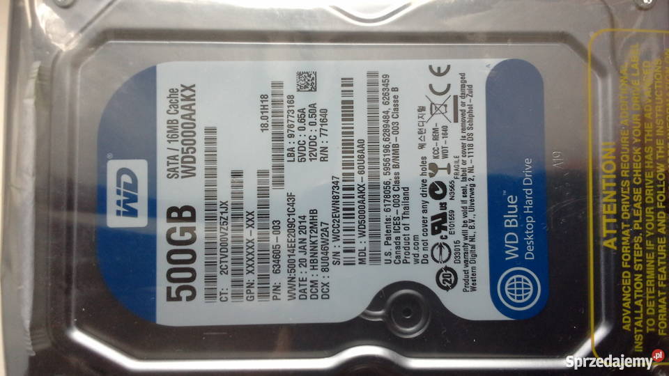 Dyski HDD Western Digital różne rodzaje Zabrze sprzedam