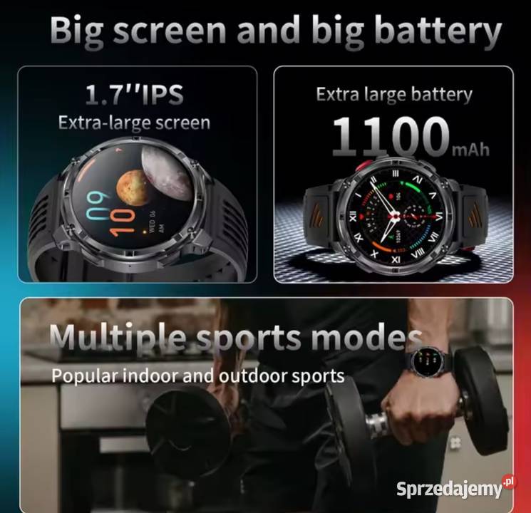 Smartwatch 17 cala Ultra HD Amoled małopolskie