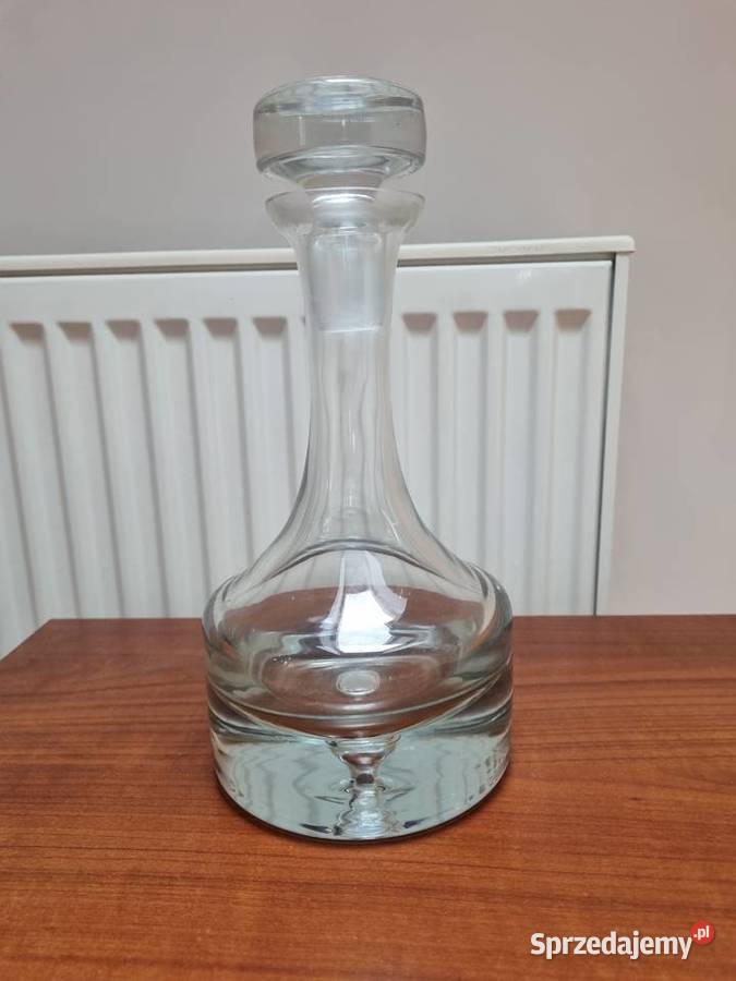 Karafka Krosno grube dno szkło z okresu PRL stan lubelskie Lublin