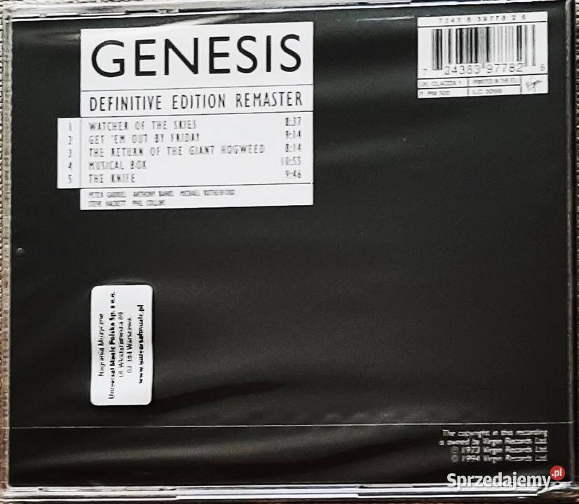 Poleca Wspaniały Koncert GENESIS Live CD Nowa Poznań
