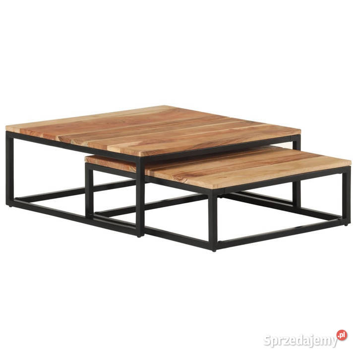 Stoliki kawowe wsuwane pod siebie 2 lite drewno Warszawa sprzedam