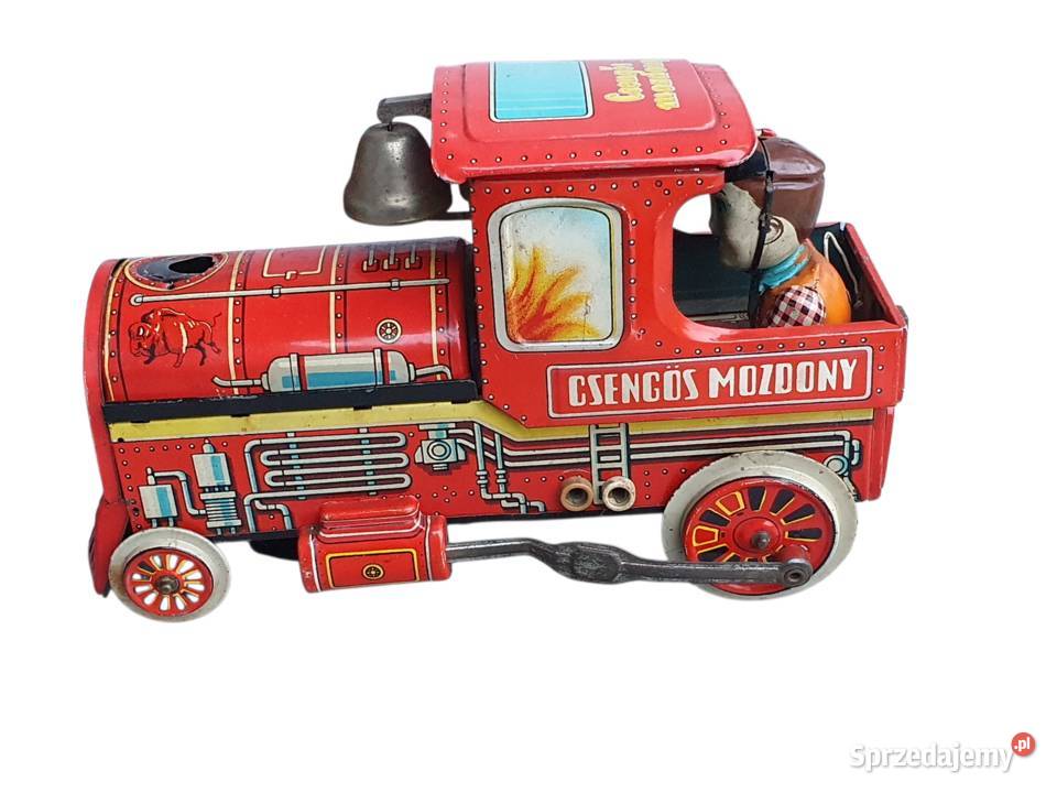 Stara blaszana lokomotywa produkcja węgierska