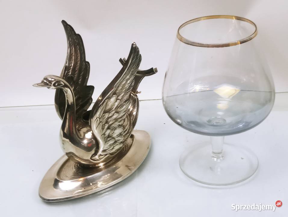 Pedro Duran Srebro 925 Łabędz Palnik do Brandy Nowa Sól