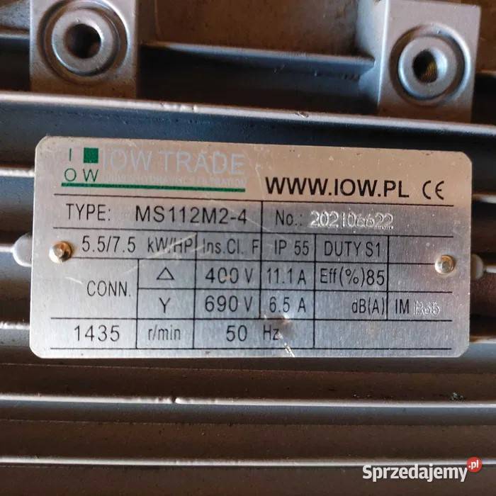 Silnik 55 kW 1435 obrmin Wałek 28 mm