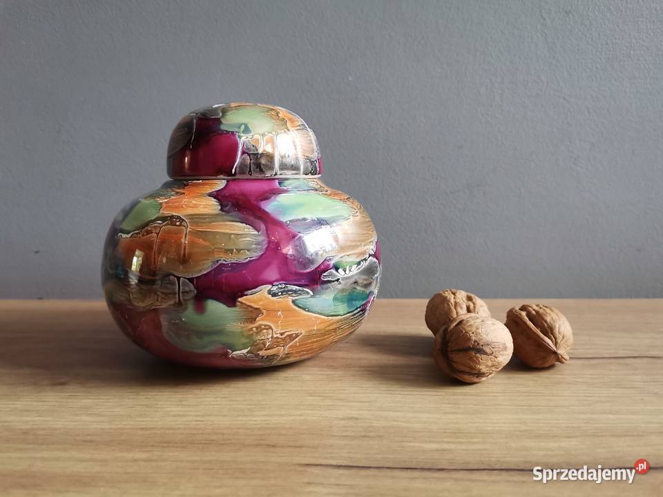 Stara bomboniera cukiernica kolorowa porcelana Siemianowice Śląskie sprzedam