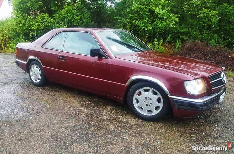 Mercedes c124 Coup 23 piękny unikatowe bordowe 2/3 Poznań
