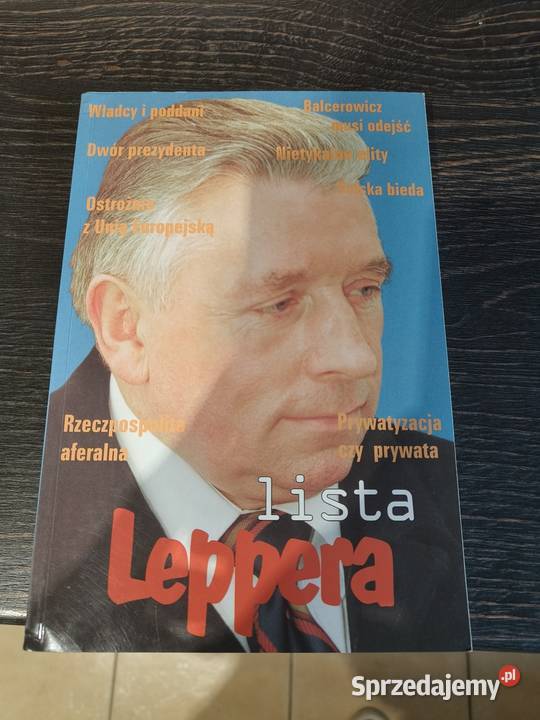 Sprzedam książke z autografem Andrzeja Leppera Bytom