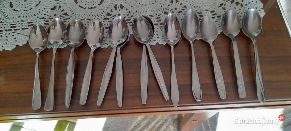 Łyżeczki do herbaty sygnowane Gerlach różne Warszawa