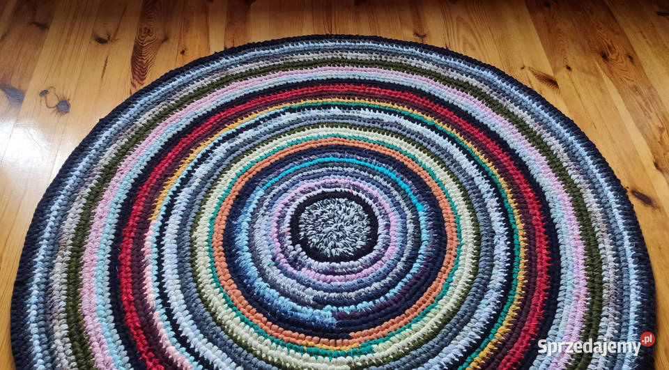 Dywan okrągły 127 rękodzieło zero waste