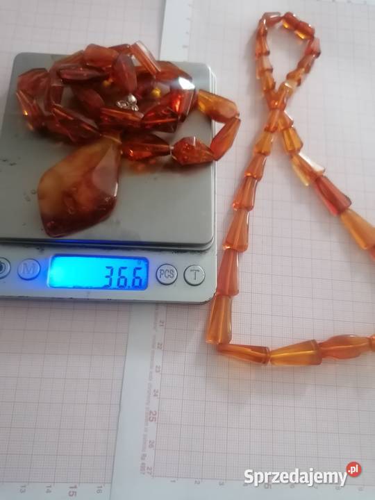 Naszyjnik Bursztyn Vintage