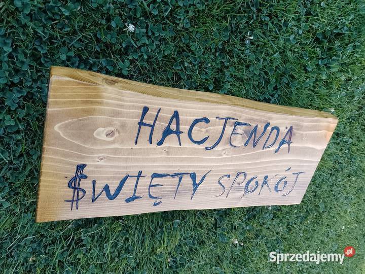 Szyld drewniany altana wiata domek z drewna plac Kraków