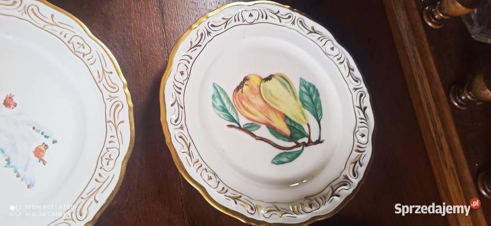 Talerzyk deserowy z ręcznie malowanymi dekorami Gdańsk