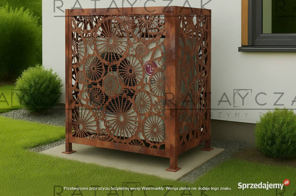 Zabudowa pompy ciepła na wymiar Osłona ozdobna Bydgoszcz