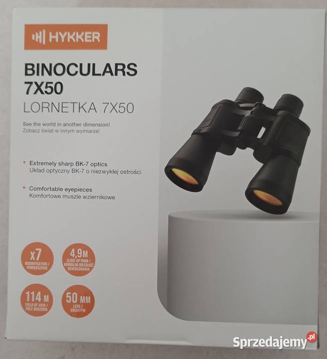 HYKKER lornetka 7X50 NOWA