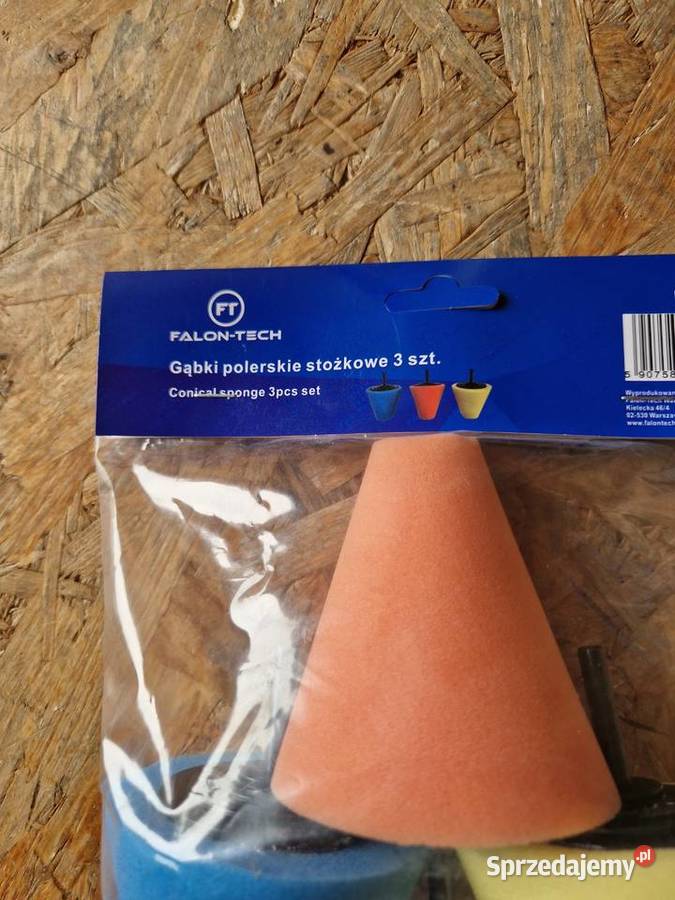 GĄBKA POLERSKA STOŻEK POLERSKI DO FELG 3 RODZAJE