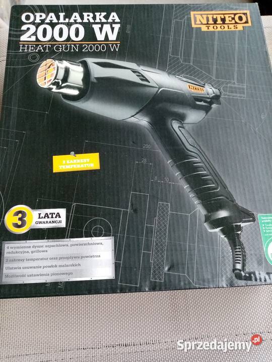 Opalarka 2000W z 4 dyszami Nowa