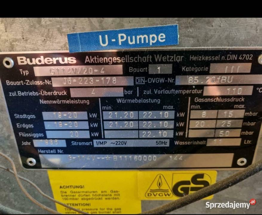 Piec Buderus na gaz Piece i kominki Prudnik