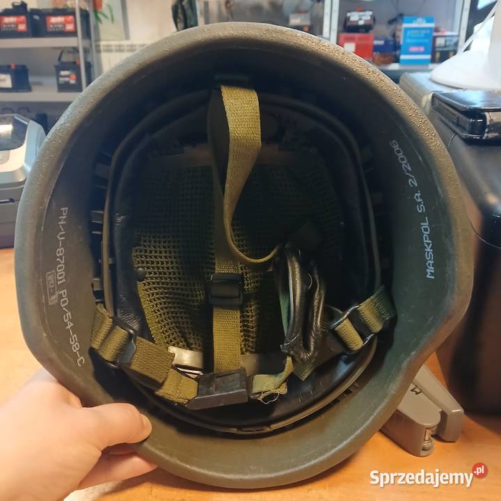 Hełm kompozytowy HP01 MASKPOL BR khaki 2006r Militaria Skierniewice