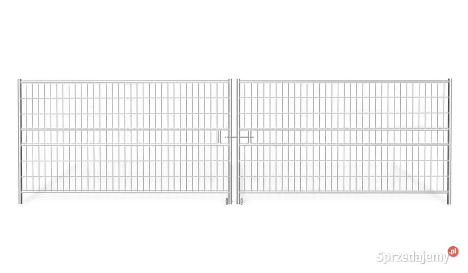 Brama dwuskrzydłowa ażurowa 7 m z ryglem i Szczecin