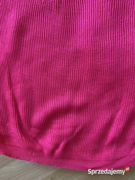 Dzianina 4 kawałki róż malina na sweter i inne Częstochowa sprzedam