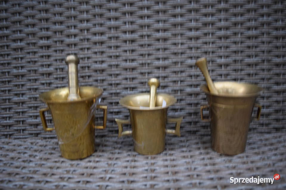 Mozdzieże Antyczne Mosiężne 3 Sztuki Okazja Antyki Olsztyn sprzedam