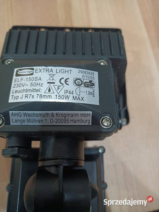 Lampa halogenowa z czujnikiem Lubsko