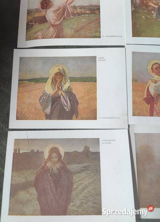 Vintage Komplet pocztówek Boży Sosnowiec