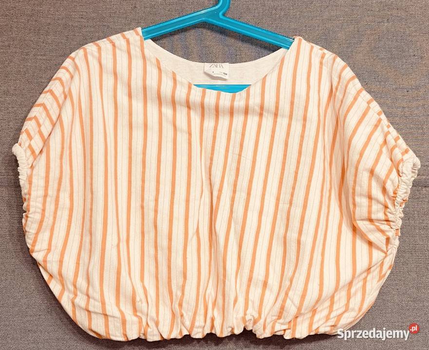 Dziewczęca bluzeczka z gumeczkami ZARA rozmiar Żyrardów