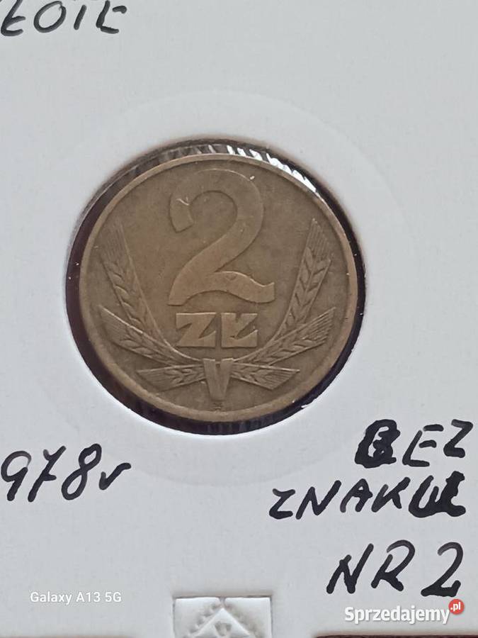 2 Złote 1978 r 2 bez znaku mennicy najniższy