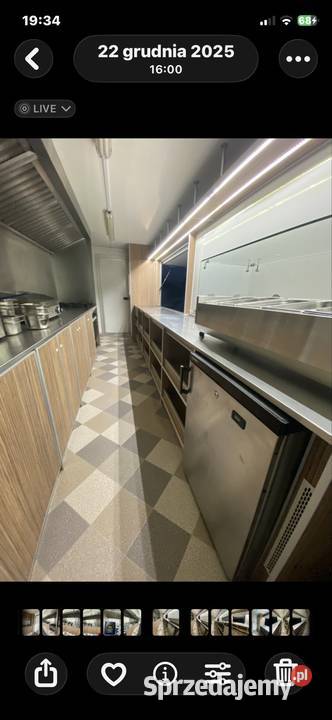 Przyczepa gastronomiczna Bannert dwuosiowa 6 m x