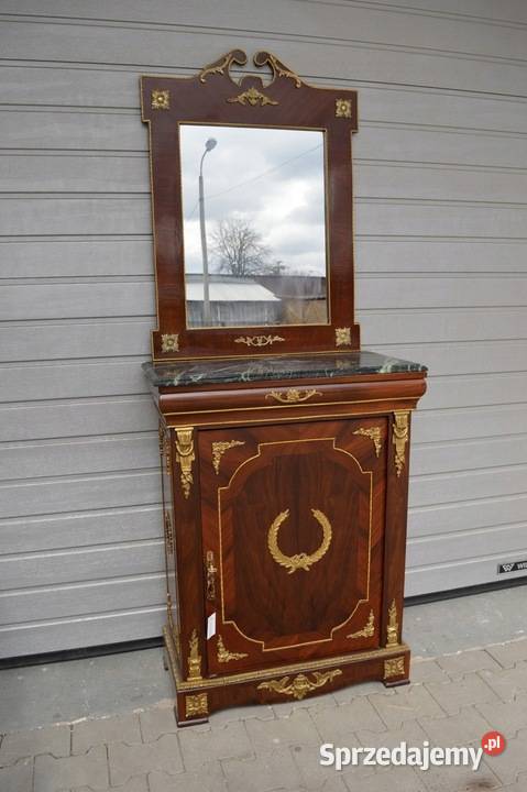 KOMODA SZAFA z lustrem empire barok BRĄZ Kraków