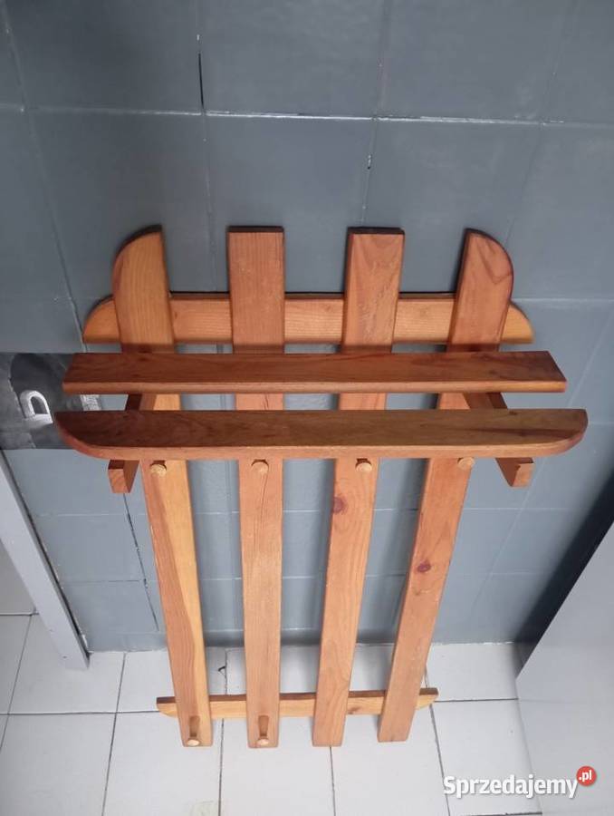 WIESZAK ścienny DREWNIANY na przedpokój 50cm Wieszaki mazowieckie Warszawa