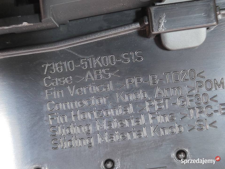 Kratka Nawiewu Suzuki Splash 7361051K00S1S Pleszew