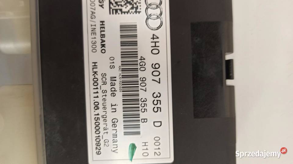 AUDI A5 8T STEROWNIK DOZUJĄCY PALIWA 4G0907355B osobowe Sterowniki dolnośląskie