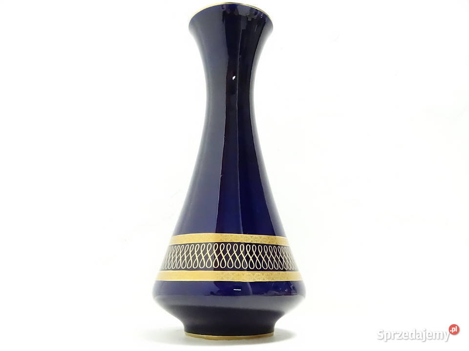 Duża Wazon Porcelanowa KPM Bavaria Echt Cobalt Biłgoraj