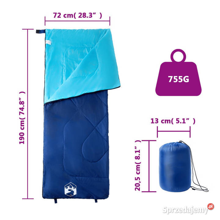 Śpiwór dorosłych na 3 pory roku WM94455 Warszawa