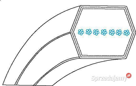 Pasek klinowy 127x2370 mm AK514877 Do maszyn uprawowych Kamionna