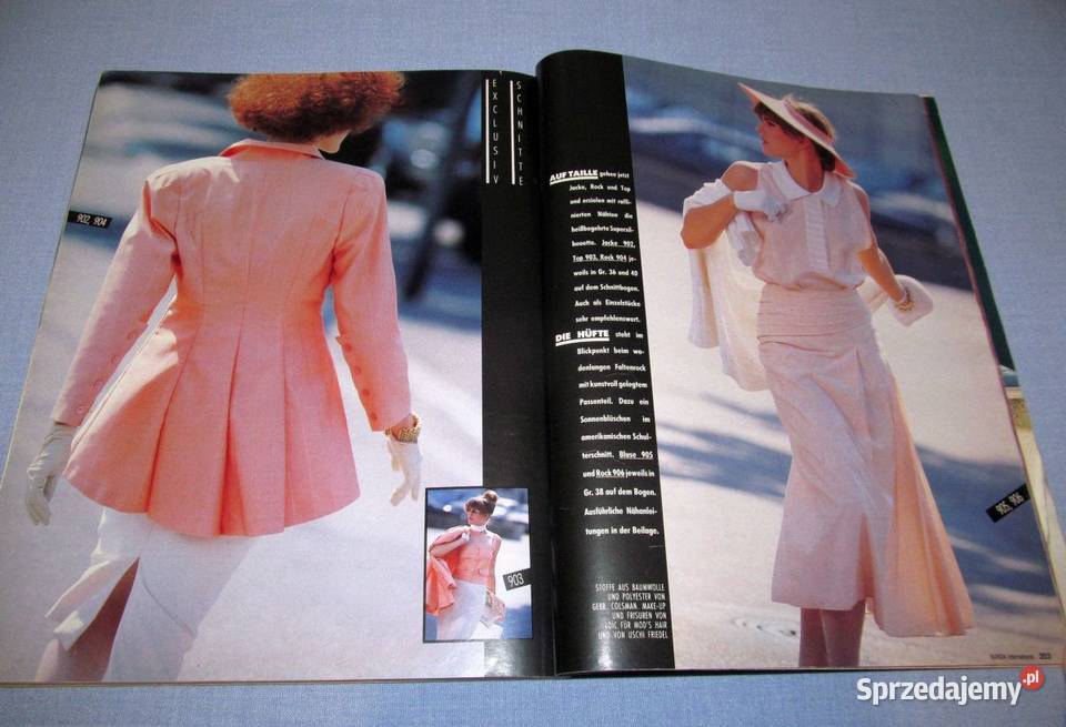 Burda International Wiosna 1987 moda szycie Skępe