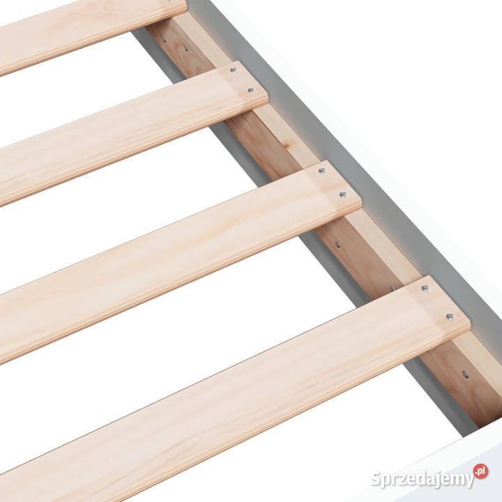 Rama łóżka biała materiał drewnopochodny 160x200 sprzedam