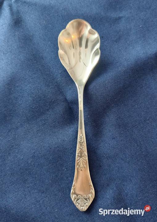 Platerowana łyżeczka do cukru Hefra wzór Szczecin