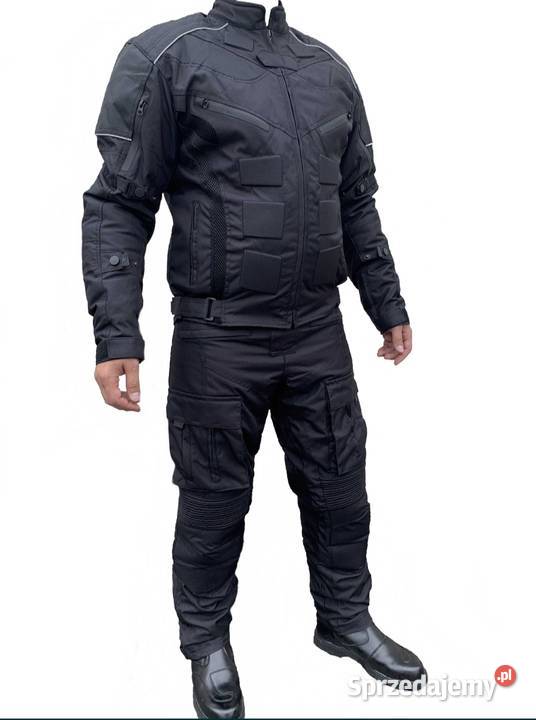 Komplet motocyklowy czarny uniwersalny spinany Witnica sprzedam