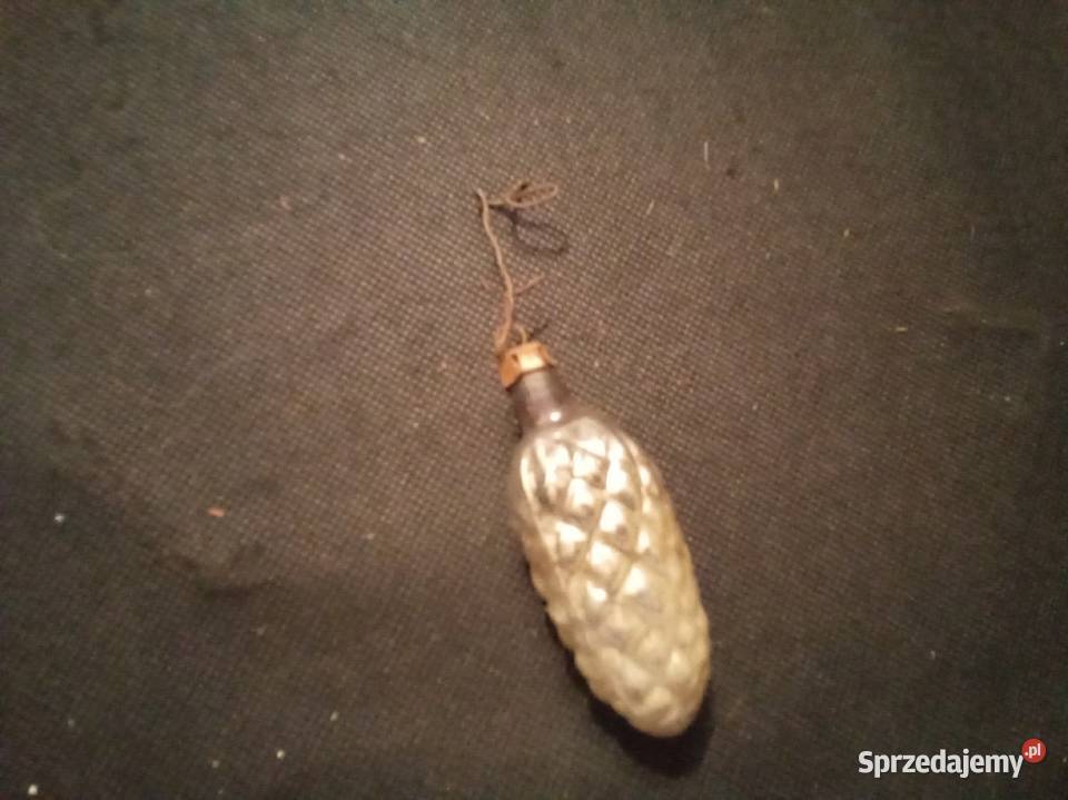 Duża szyszka PRL bombka Warszawa