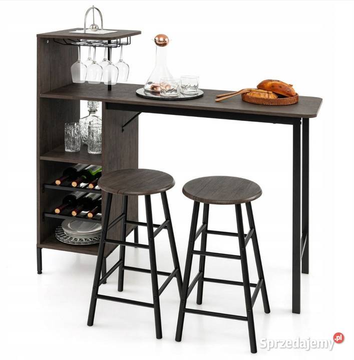 Zestaw Stół kuchenny 2 stołki barowe 120cm Chorzów sprzedam