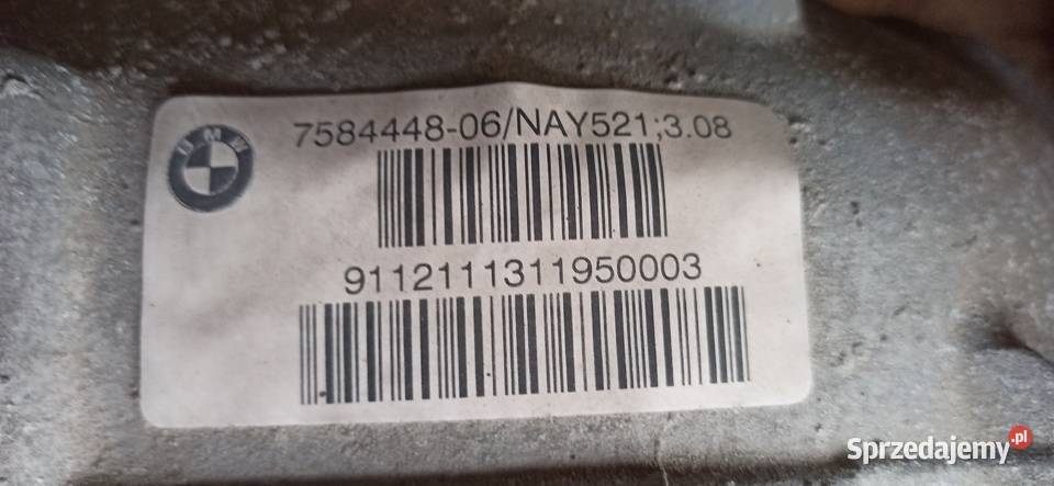Tylny dyferencjał BMW 7584448 Rok produkcji 2013