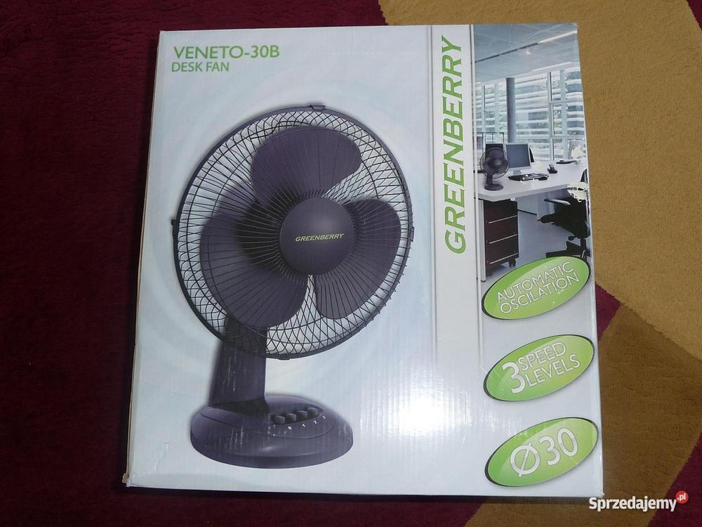 Wentylator biurkowy GREENBERRY VENETO30B Wawa Pozostałe Warszawa