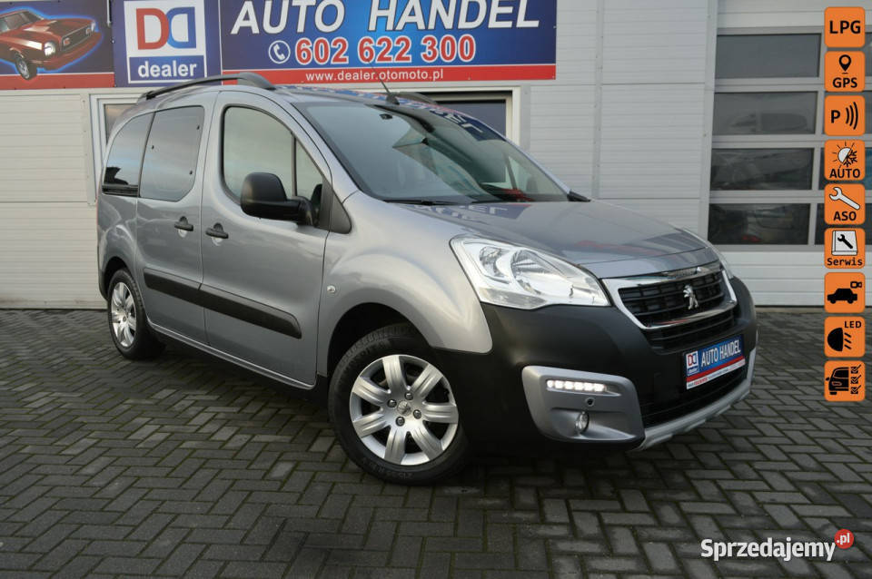 Peugeot Partner Tepee 12i Gaz LPG Bezwypadkowy światła do jazdy dziennej Hrubieszów