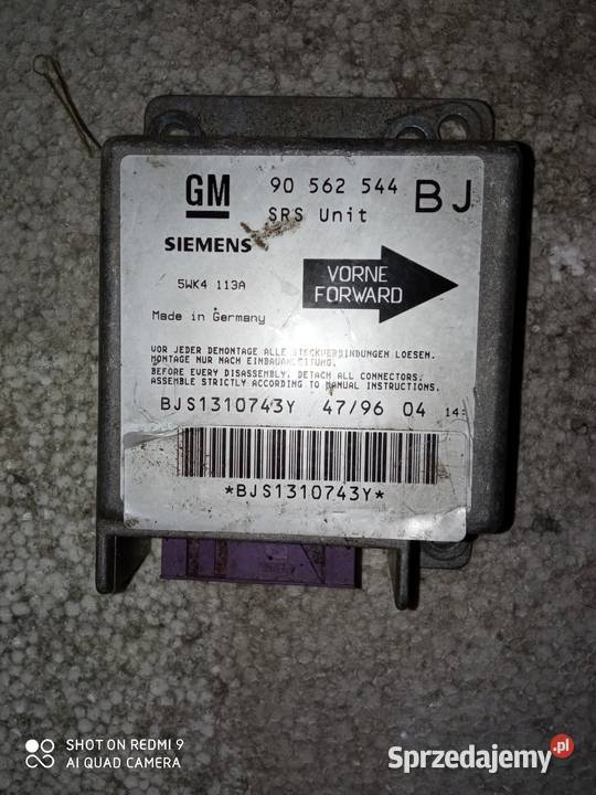 Sensor czujnik moduł airbag opel astra f Vectra