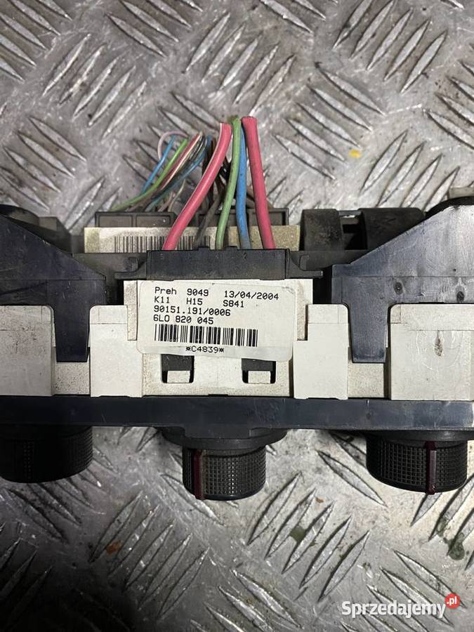 Panel Sterowania Nawiewem Seat Ibiza III 14 16V wielkopolskie Ostrów Wielkopolski