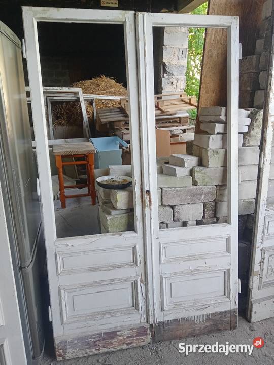 Drzwi balkonowe kamienicy dwuskrzydłowe Czernikówko